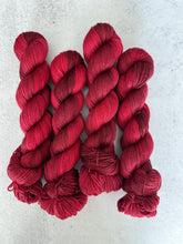 Load image into Gallery viewer, Red Velvet Cake BFL Silk Cashmere Yarn
