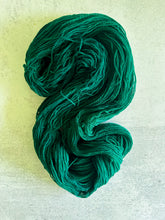 Load image into Gallery viewer, Torn Green Velvet Eyes Domestic 2-Ply Targhee Yarn