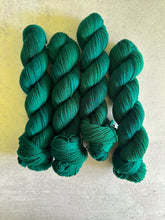 Load image into Gallery viewer, Torn Green Velvet Eyes Domestic 2-Ply Targhee Yarn
