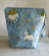 Load image into Gallery viewer, Blue Unicorns Sweater Weather Project Bag