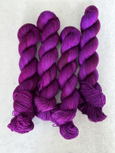 Load image into Gallery viewer, Electric Professor Plum BFL Sock Yarn