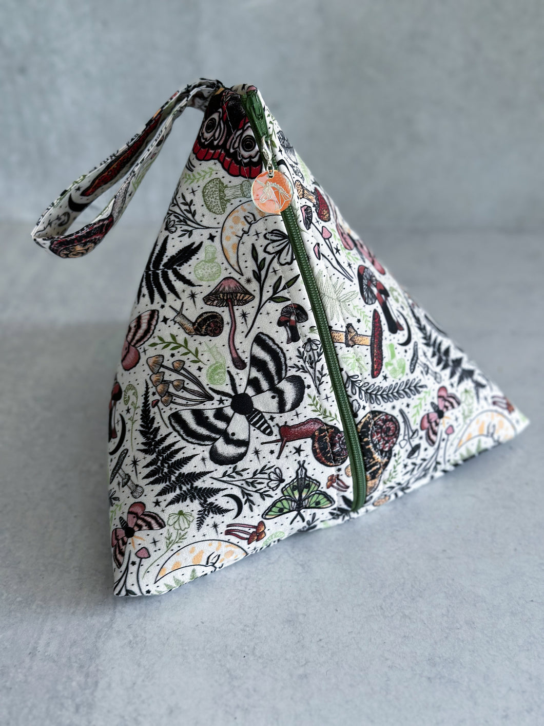 Autumnal Moth Magic Sock-Sized Project Bag