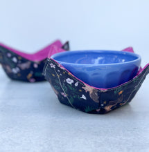 Load image into Gallery viewer, Bats and Moths Microwavable Bowl Cozy
