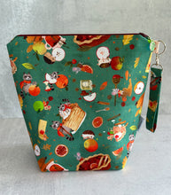 Load image into Gallery viewer, Cozy Treats and Critters Sweater Weather Project  Bag
