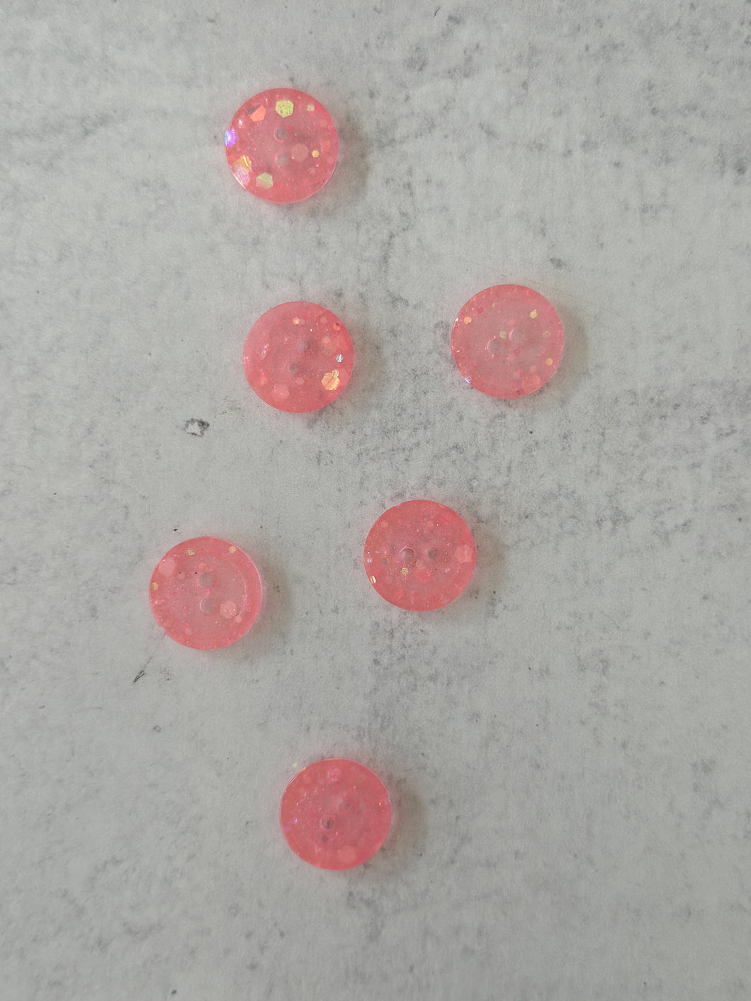 Glow in the Dark Handmade Buttons (Set of 6)
