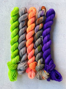 It's Showtime! BFL Sock Mini Skein Set (5 Skeins)