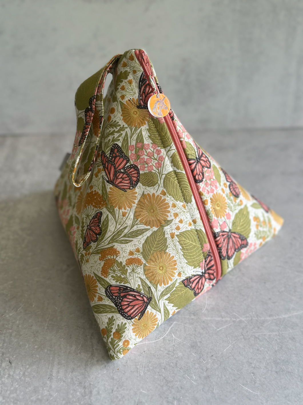 Monarchs Sock-Sized Project Bag