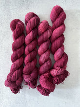 Load image into Gallery viewer, OOAK Raspberry Cordial BFL Sock Yarn
