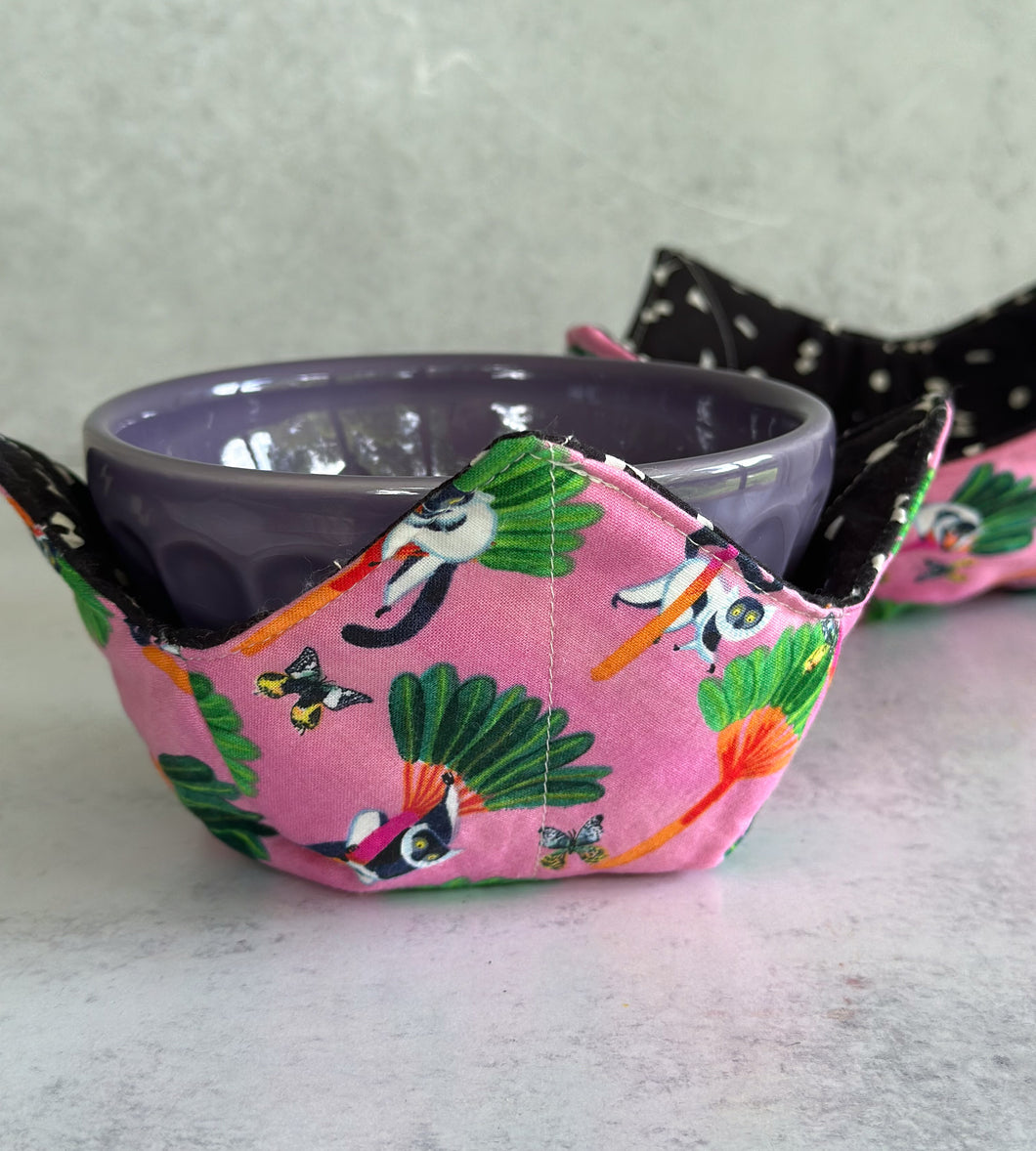 Pink Lemurs Microwavable Bowl Cozy