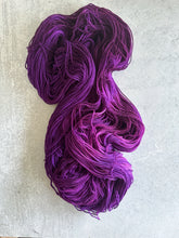 Load image into Gallery viewer, Electric Professor Plum Targhee Sock Yarn
