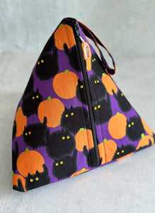 Scaredy Cats Sock-Sized Project Bag