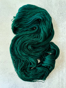 Torn Green Velvet Eyes BFL DK Yarn