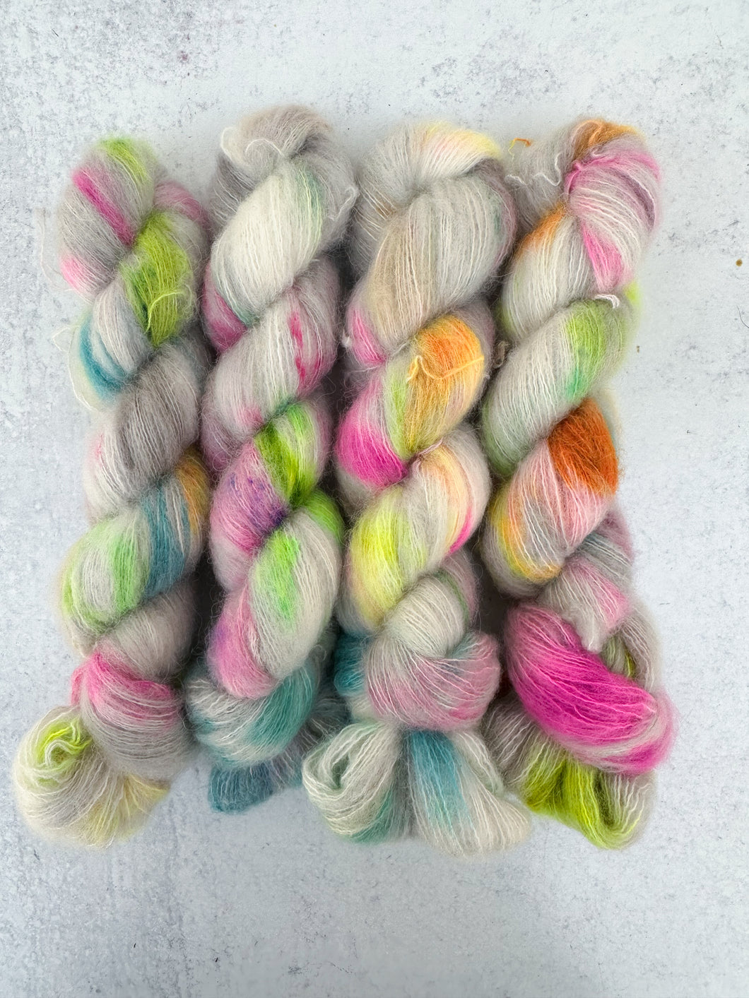 Unicorn at the Skating Rink Alpaca Silk Cashmere Floof