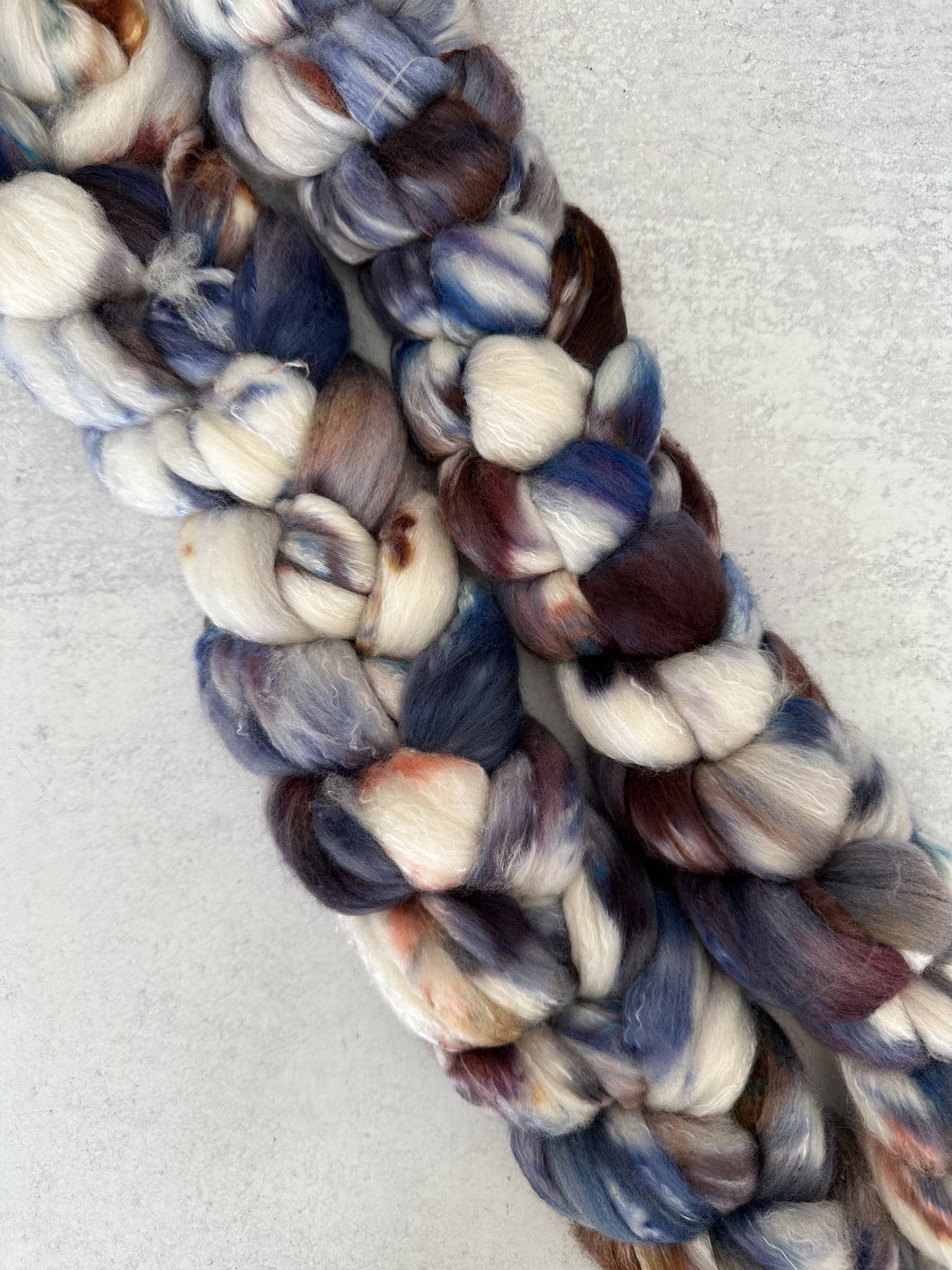 When the Gales of November Came Early Merino Silk Spinning Fiber