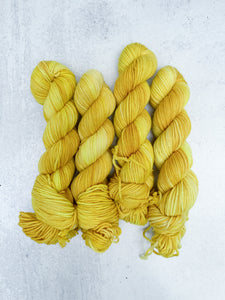 Yellow Iris Rambouillet Worsted Yarn