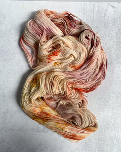 Tea and Oranges Targhee Sock Yarn