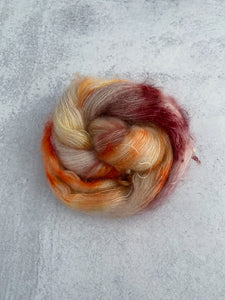 Tea and Oranges Mohair Silk Yarn