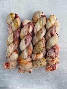 Tea and Oranges Targhee Sock Yarn