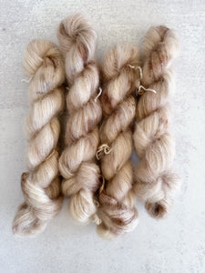 Toasted Marshmallow Mohair Silk Yarn